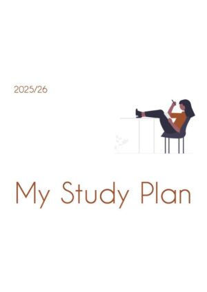 My Study Plan 2025/26